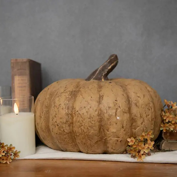 Harvest Pumpkin Tabletop Decor | Antique Farm House