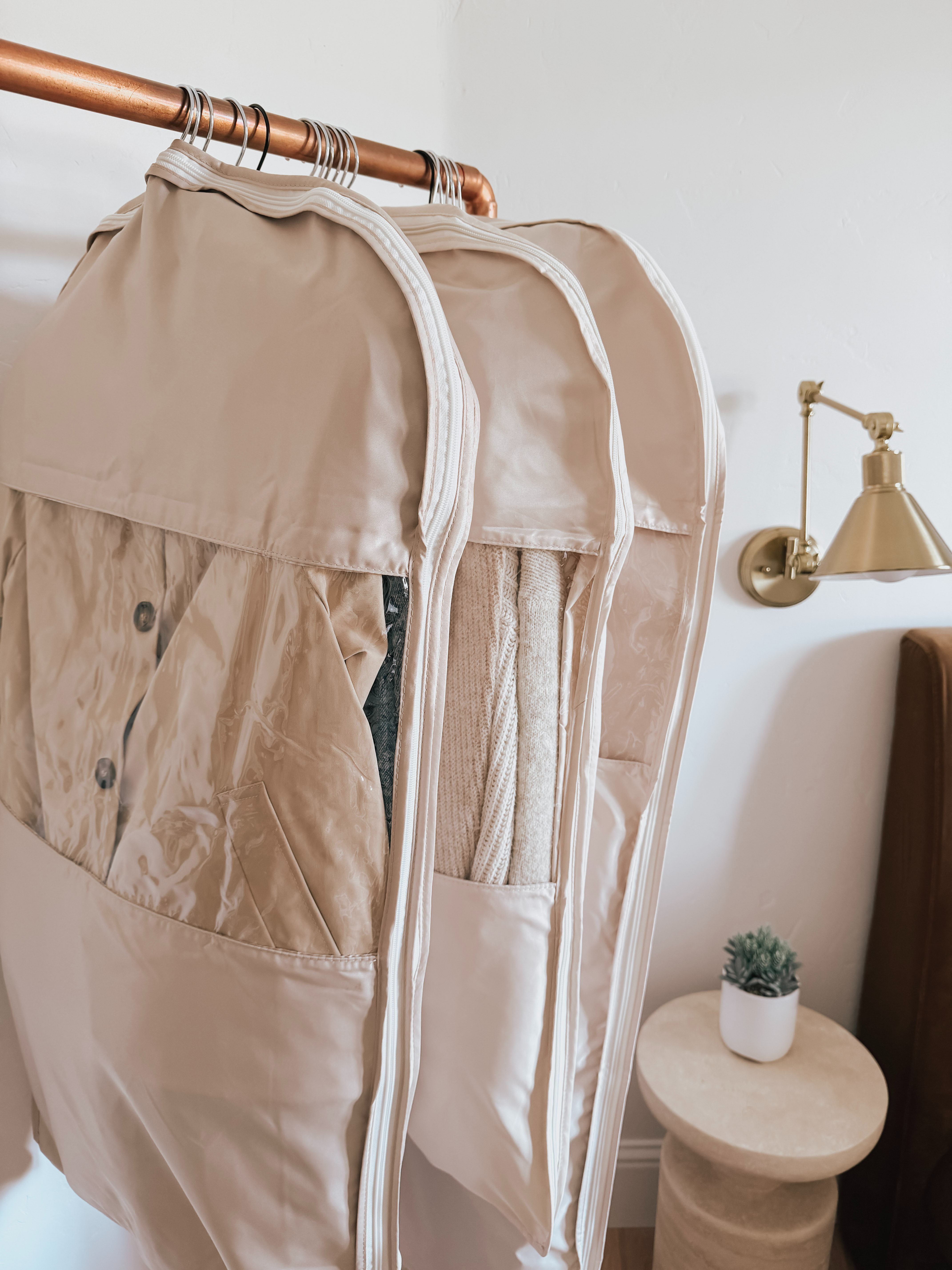 These hanging garment bags help protect your clothes while also compressing bulky items, so you can fit so much more into your closet without everything feeling crammed.  

 #LTKHome