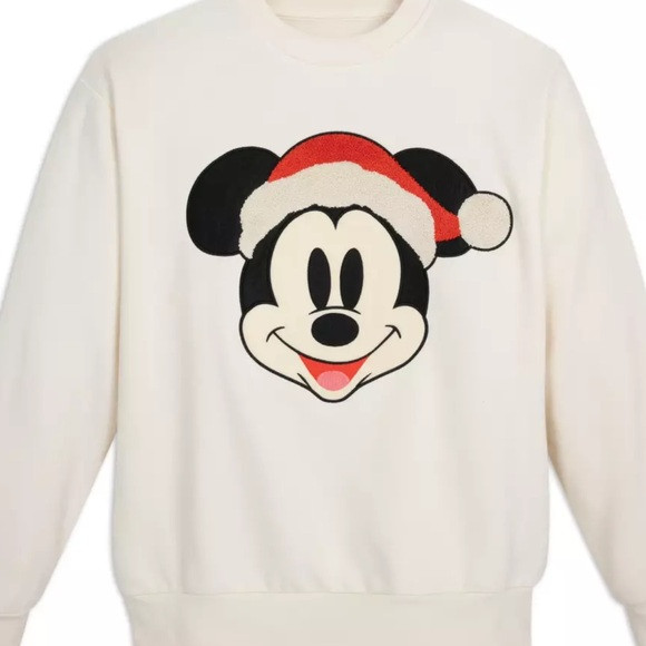 Santa Mickey Mouse Holiday Fashion Pullover Sweatshirt for Adults | Poshmark
