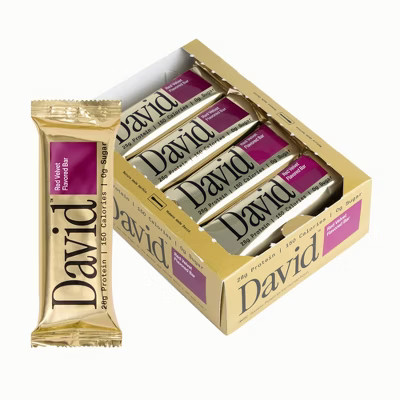 David Protein Gold Red Velvet High Protein Bars - 28g Protein - 12ct | Target