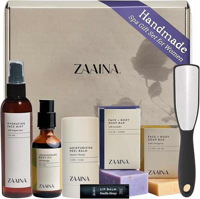 ZAAINA Wellness Spa Box - Relaxing Spa Gifts for Her, Valentine Gift Basket for Women, Self Care ... | Amazon (US)