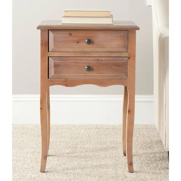 SAFAVIEH Lori Natural Accent Table - 18.1" x 13" x 26.8" | Overstock.com Shopping - The Best Deal... | Bed Bath & Beyond
