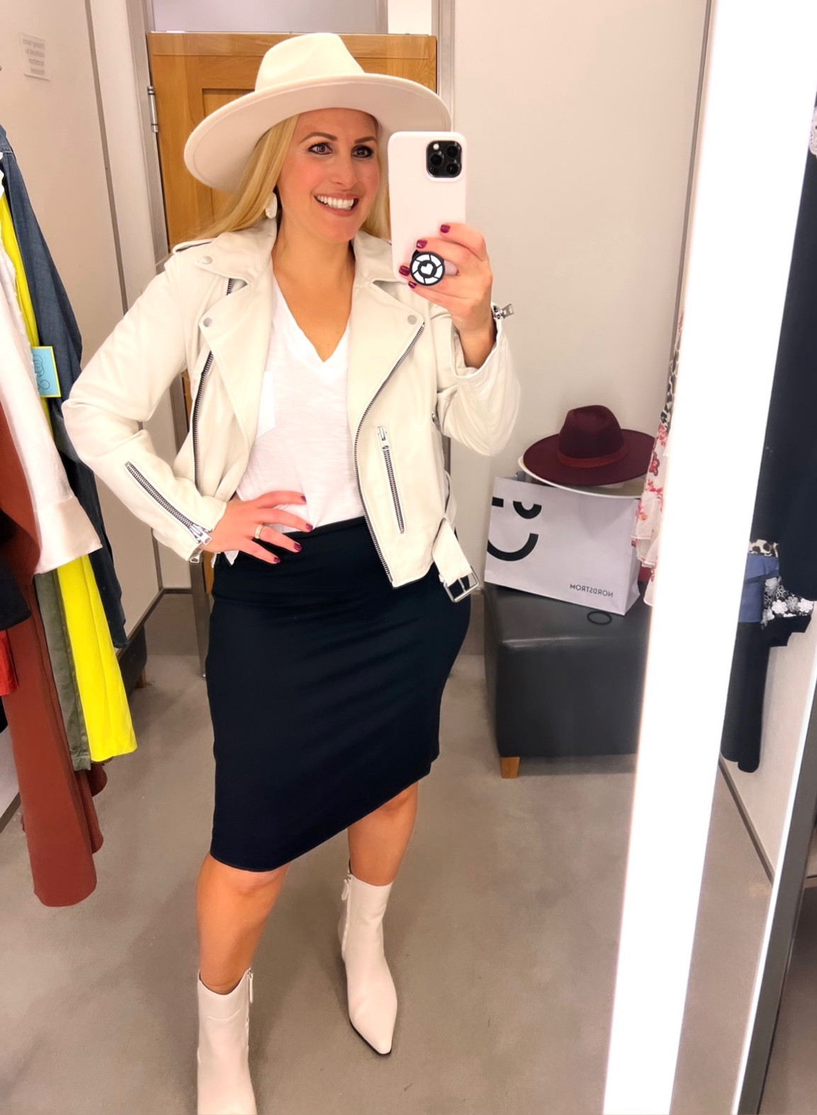 Such a trendy look for fall!

I’m wearing a large leather jacket. This is worth every penny. So soft and luxurious! Wow!

You’ll get a ton of use out of it. This will be one of your go to items!

Tshirt medium (fits true to size)
Skirt medium (very soft, fits true to size)
Boots size 10

#LTKFitness #LTKseasonal #LTKtravel #LTKshoecrush #LTKstyletip #LTKitbag #LTKcurves #LTKunder100 #LTKunder50 #LTKsalealert #LTKBacktoSchool #LTKxNSale #LTKFind #LTKU #LTKtravel 