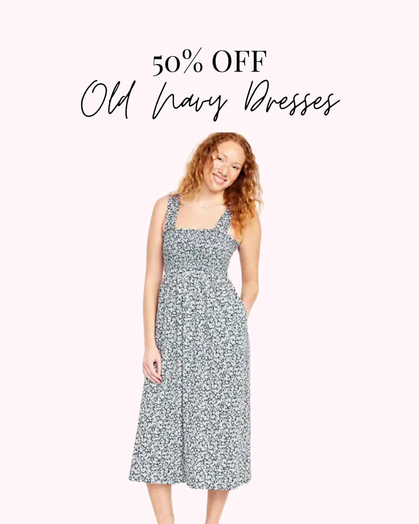 Find the cutest spring dresses at Old Navy for 50% off! 

#LTKstyletip #LTKsalealert #LTKSpringSale
