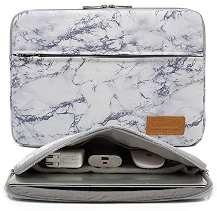 Canvaslife Marble Pattern 360 Degree Protective 14 inch Waterproof Laptop Sleeve case Bag with Po... | Amazon (US)