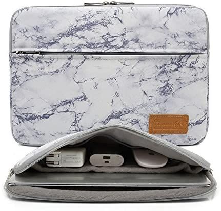 Canvaslife Marble Pattern 360 Degree Protective 14 inch Waterproof Laptop Sleeve case Bag with Po... | Amazon (US)