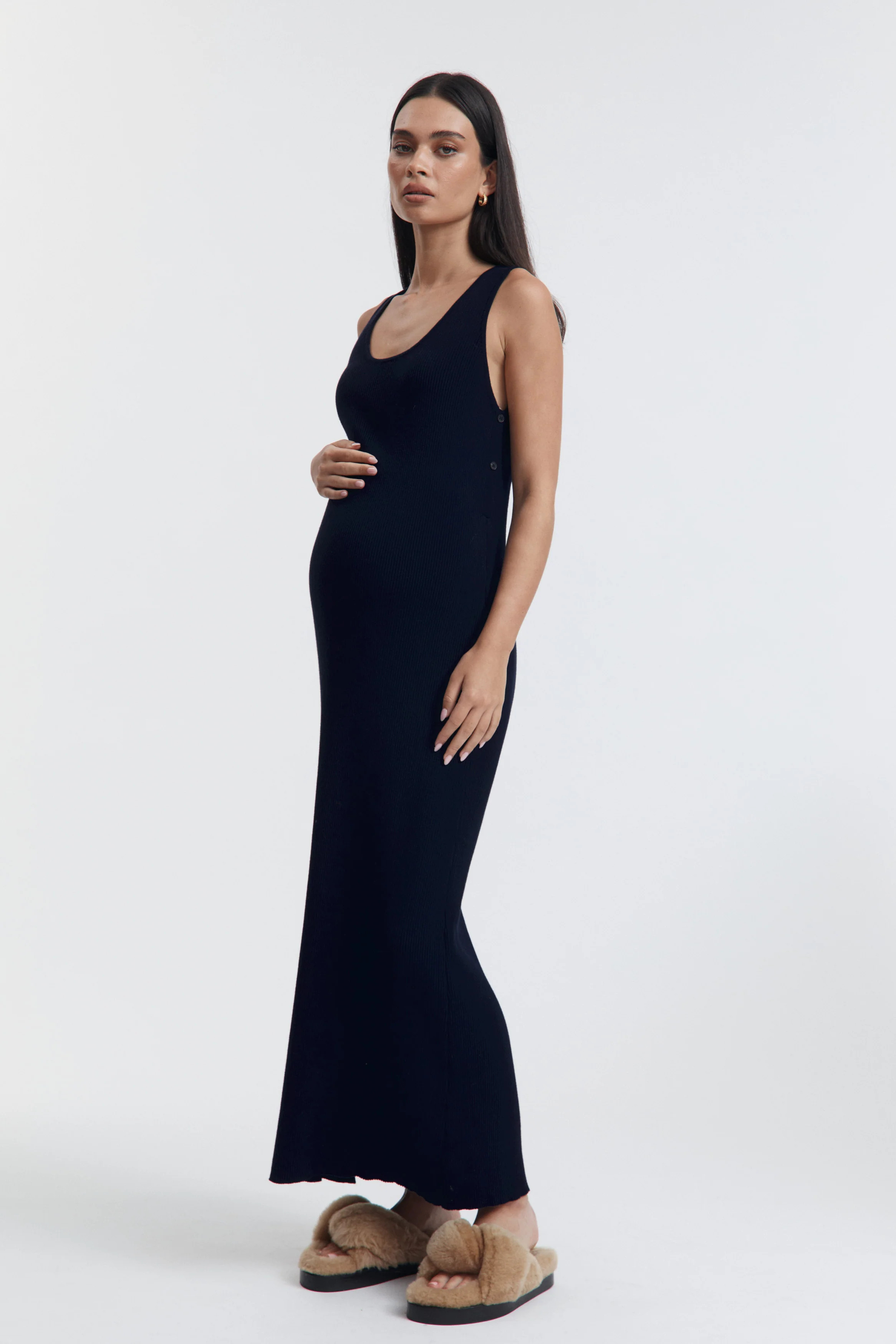 Resort Dress (Navy) | Legoe Heritage Maternity APAC