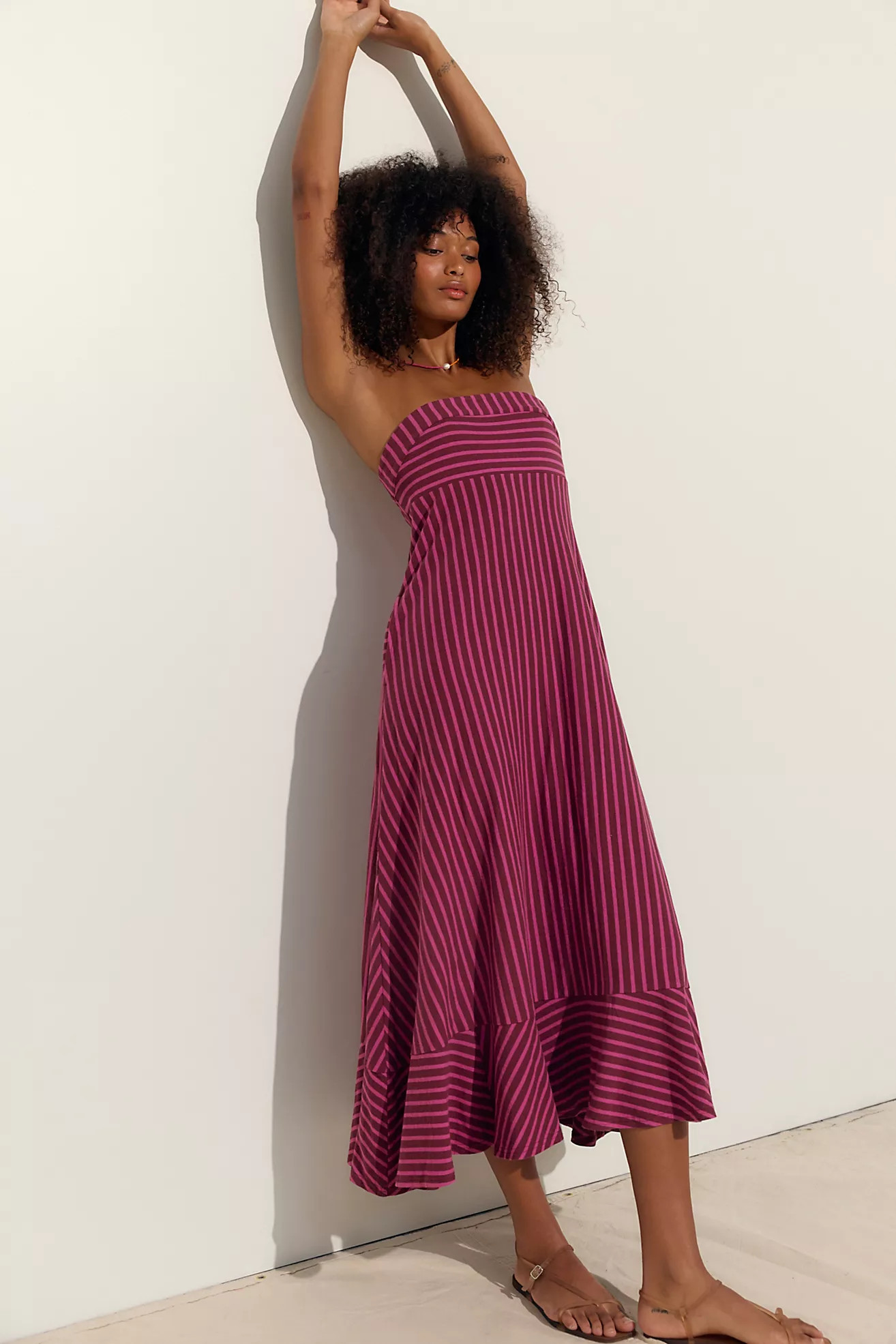 Sadie Striped Midi Dress | Free People (Global - UK&FR Excluded)