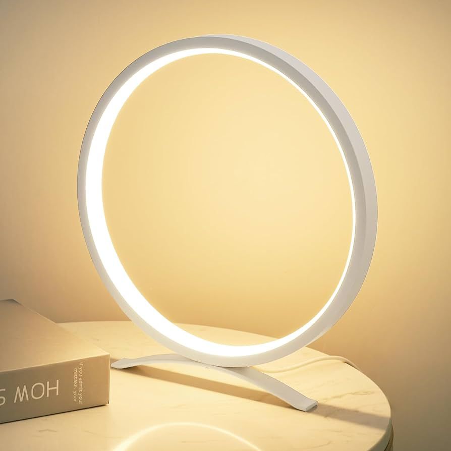 MAYTHANK Table Lamp Desk Lamp,Creative Metal Circle Bedside Lamp for Bedroom,Modern Minimalist Ci... | Amazon (CA)