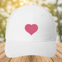 Pink Heart Hat, Minimalist Embroidered Cap, Cute Valentine's Day Gift, Simple Love Aesthetic Hat For Her Or Him | Etsy (US)