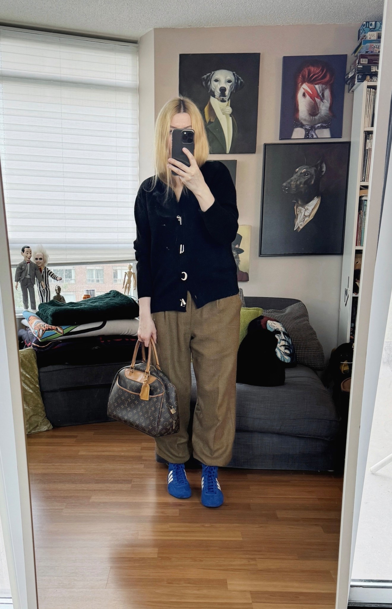 This cardigan seemed appropriate today 😬😩
Trousers a d bag are vintage. 

#falloutfit #summertrends #torontostylist #StyleOver40  #secondhandFind #fashionstylist #slowfashion #FashionOver40  #genX #genXStyle #shopSecondhand #genXInfluencer #genXblogger #secondhanddesigner



#LTKStyleTip #LTKOver40 #LTKItBag