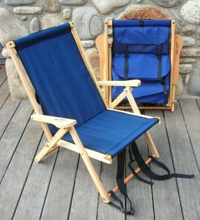 Blue Ridge Chair Works BPCH01WA Back Pack Chair - Atlantic Blue | Unbeatable Sale
