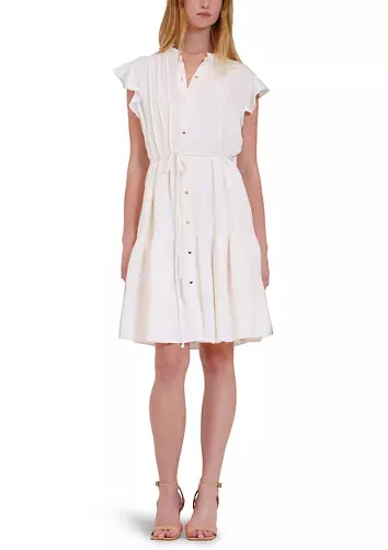 Women's Sleeveless Ruffle Hem Mini Dress | Belk