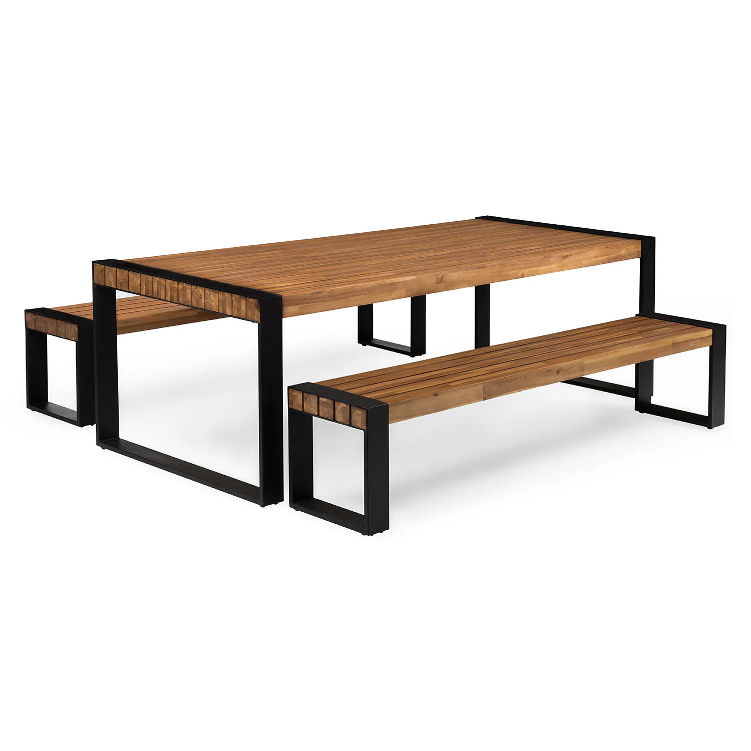 Lubek 94.5" Outdoor Dining Set - Tuscan Brown | Article
