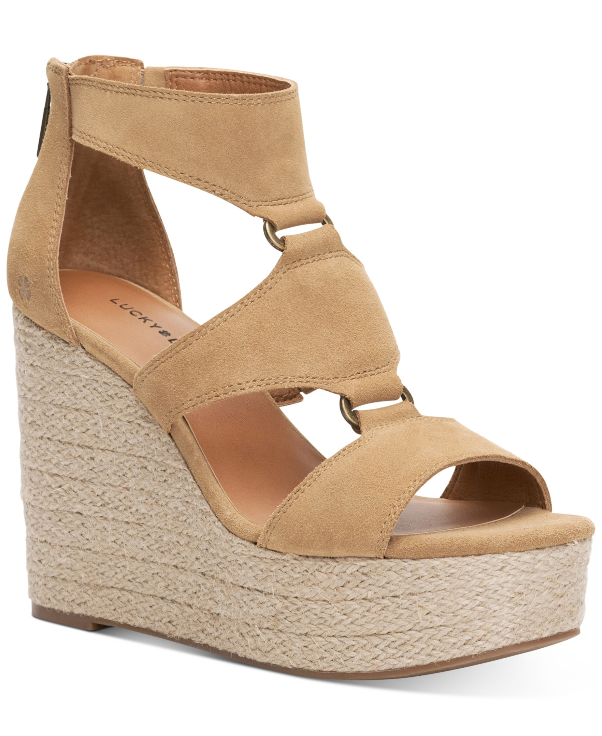 Lucky Brand Women's Rillyon Platform Wedge Sandals Women's Shoes | Macys (US)
