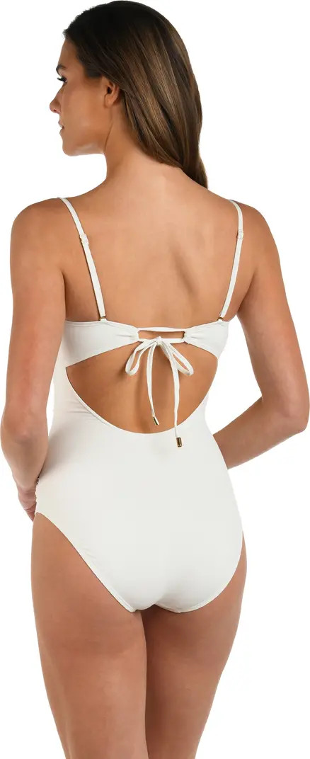 La Blanca Shirred Cutout One-Piece Swimsuit | Nordstrom | Nordstrom