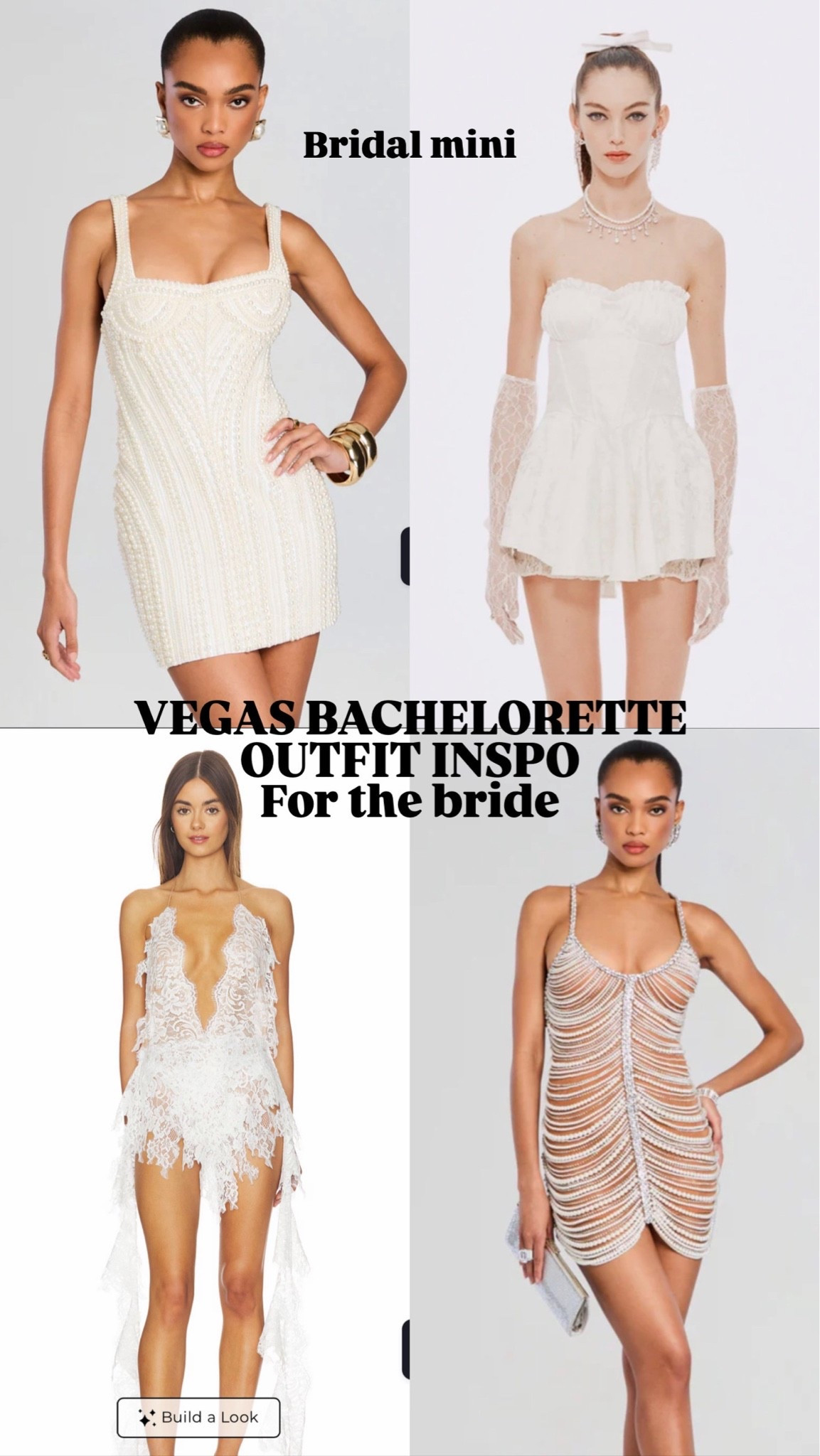 White party dresses for the bride celebrating her bachelorette in Vegas or Miami!! 

Bridal mini dresses | bridal fashion | bridal style

#LTKWedding