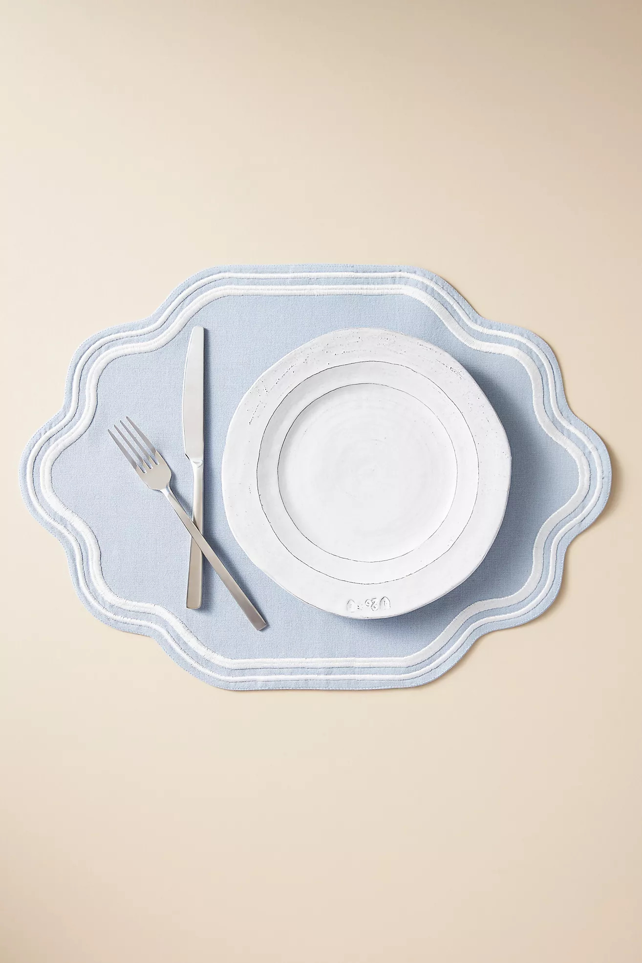 Madeline Embroidered Cotton Placemat | Anthropologie (US)