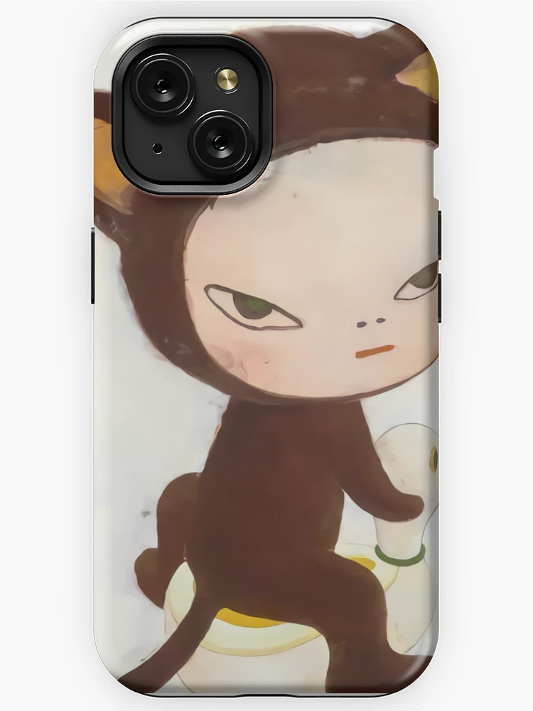 yoshimoto Nara cute baby riding a duck painting ashtray iPhone Case | Redbubble (US)