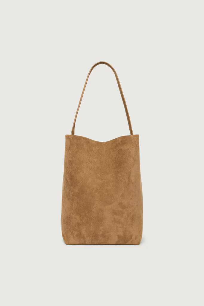 SLOANE TOTE IN VEGAN SUEDE | OAK + FORT