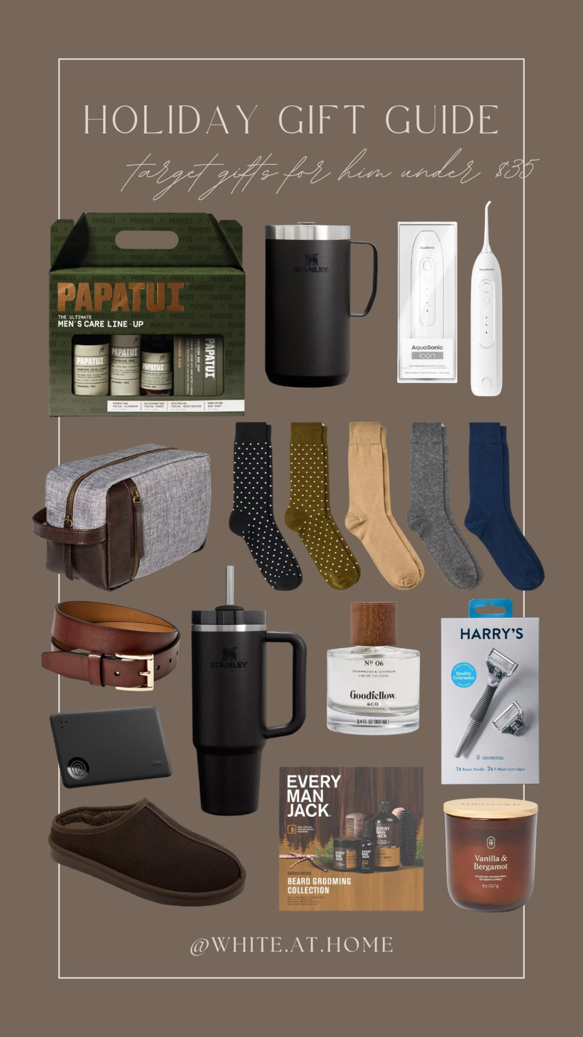 Holiday Target finds for the men all under $35!! Skincare, hair care, travel essentials, clothing finds, small gadgets and more! Great price points for those looking for affordable gifts! 

#LTKGiftGuide #LTKMens #LTKHoliday