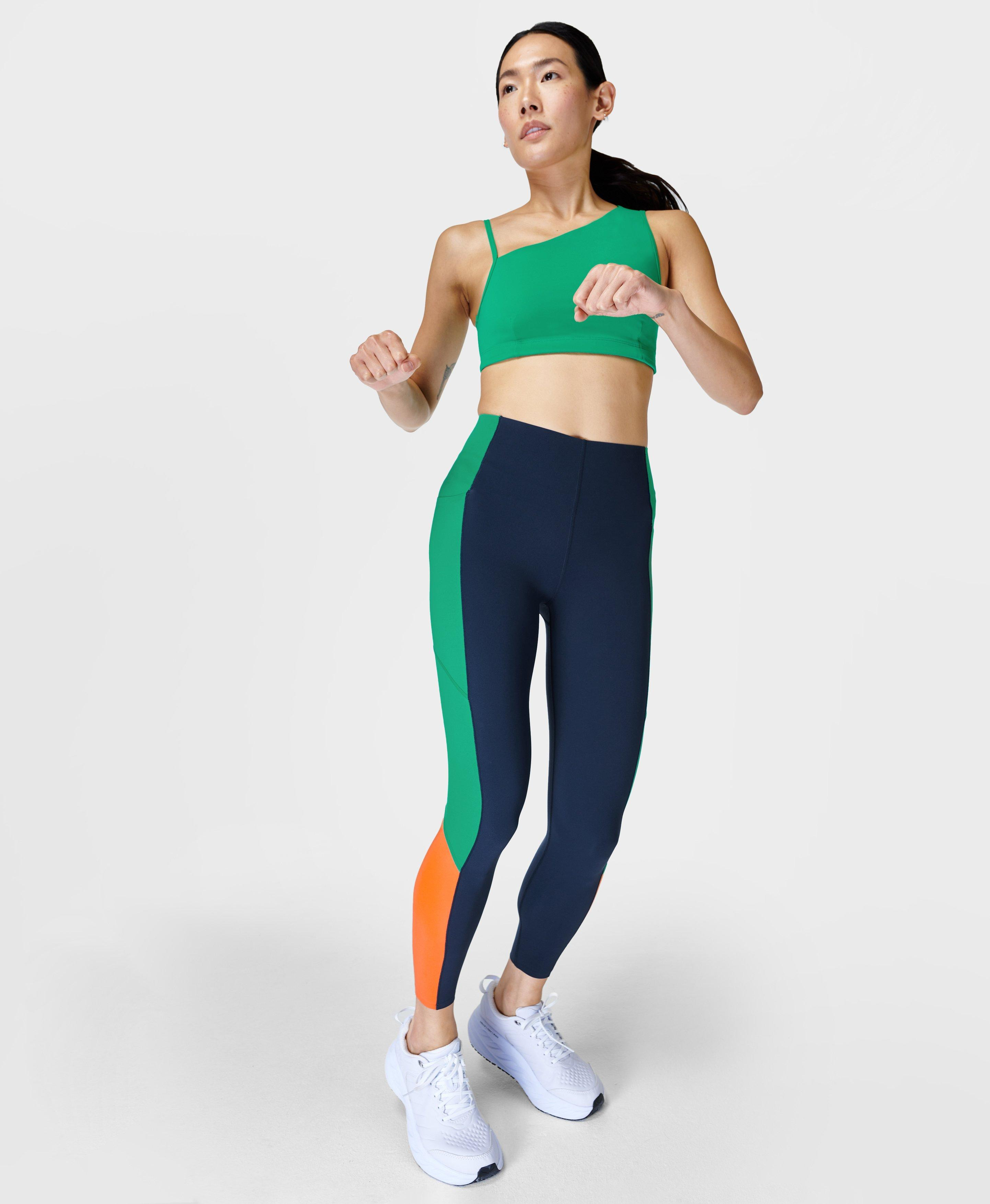 Power Ultra Sculpt High-Waisted 7/8 Workout Legging Colour Block | Sweaty Betty UK