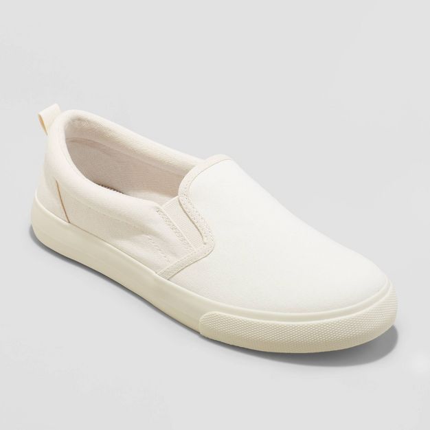 Women&#39;s Millie Twin Gore Slip-On Sneakers - A New Day&#8482; Cream 9 | Target