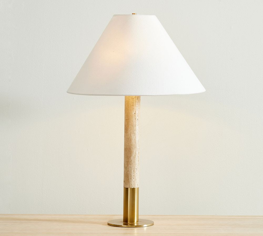Sterling Travertine Table Lamp | Pottery Barn (US)