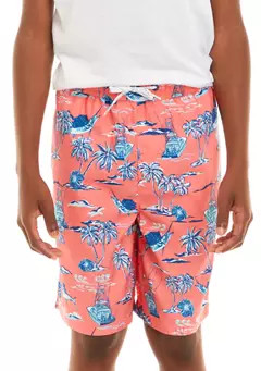 Ocean + Coast® Boys 8-20 Printed Swim Trunks | Belk