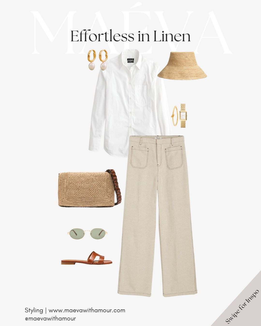 Effortless in Linen 🤍 Need spring outfit ideas with linen? These breathable looks are my go-to when building a timeless French-inspired capsule wardrobe ✨ From wide-leg trousers, skirts to button-down dresses, I styled 3 easy outfits using neutral tones, straw textures, and classic silhouettes that are perfect for markets in Provence or beachside cafés!

❤️ Adore these looks? Comment SHOP to receive a DM with the link or head to the link in bio to shop the looks & more!

👉 Save & Follow to discover French-inspired style and wardrobe tips, designed to elevate your everyday fashion!

With Amour, M.

#linenoutfit #springcapsule #frenchstyle #neutralstyle #springfashion #capsulewardrobe #coastalstyle #chicandminimal #everydaystyle #springlooks #frenchriviera 

#LTKTravel #LTKStyleTip #LTKxMadewell