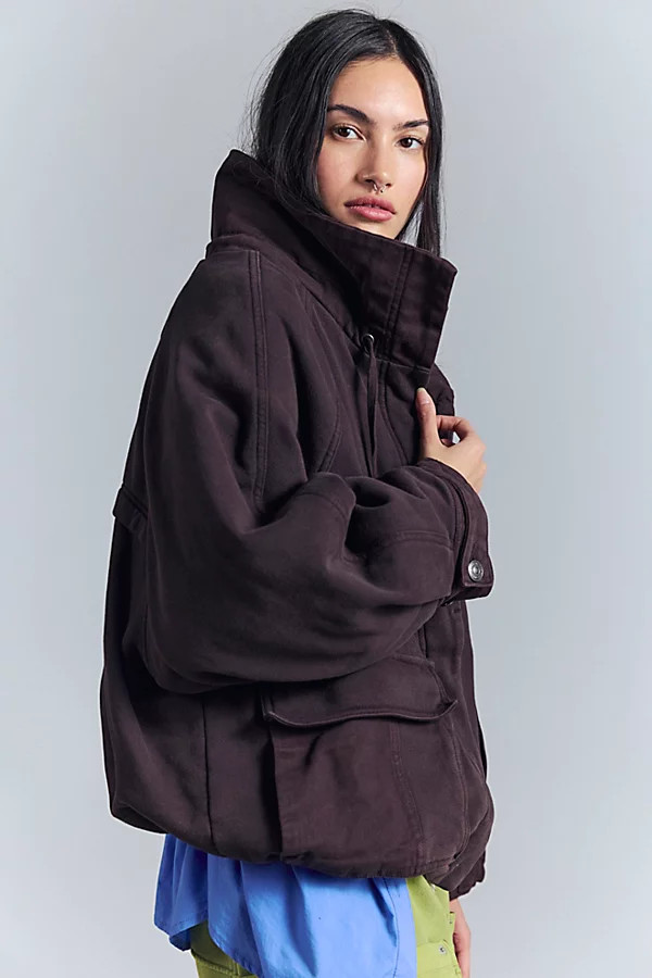 Jojo Washed Oversized Jacket | Free People (UK)