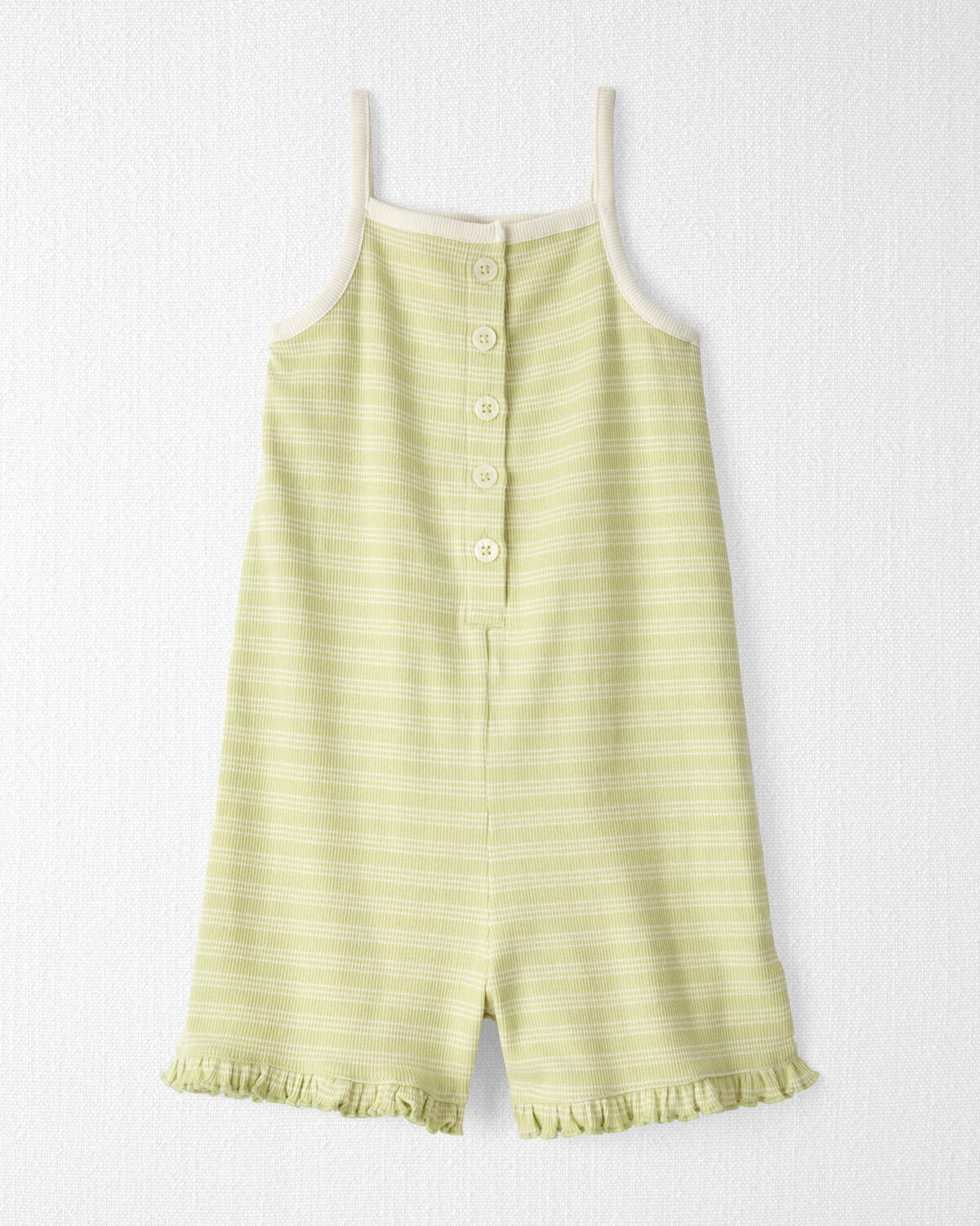 Toddler Striped Organic Cotton Rib Romper | Carter's