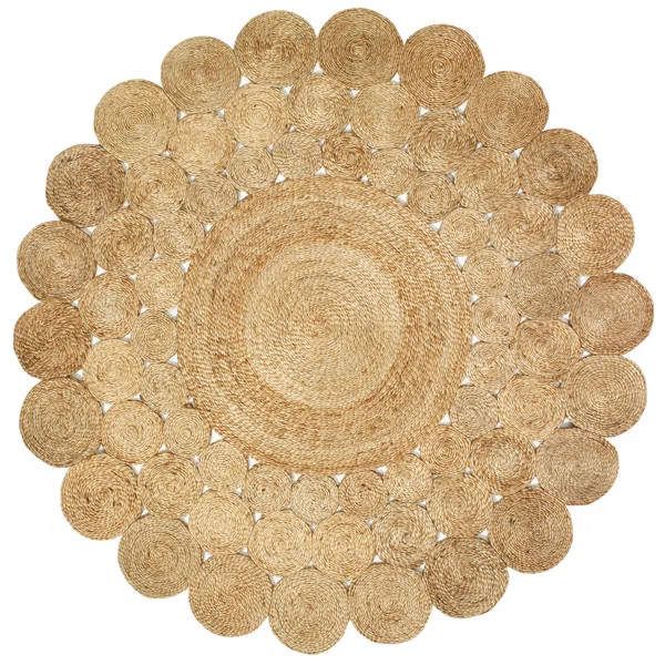 Round Highwood Hand-Braided Natural Area Rug | Wayfair North America