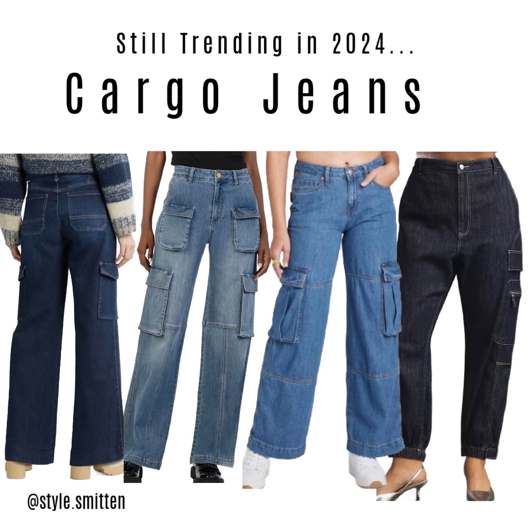 Cargo jeans and pants were a strong trend in 2023 and the trend is still going strong in 2024 


#LTKstyletip #LTKover40 #LTKfindsunder100