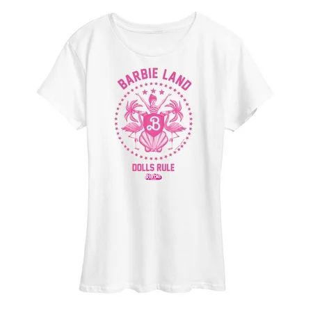 Barbie the Movie - Barbie Land - Dolls Rule - Women s Short Sleeve Graphic T-Shirt | Walmart (US)