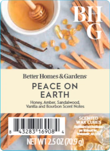 Peace On Earth Scented Wax Melts, Better Homes & Gardens, 2.5 oz (1-Pack) | Walmart (US)