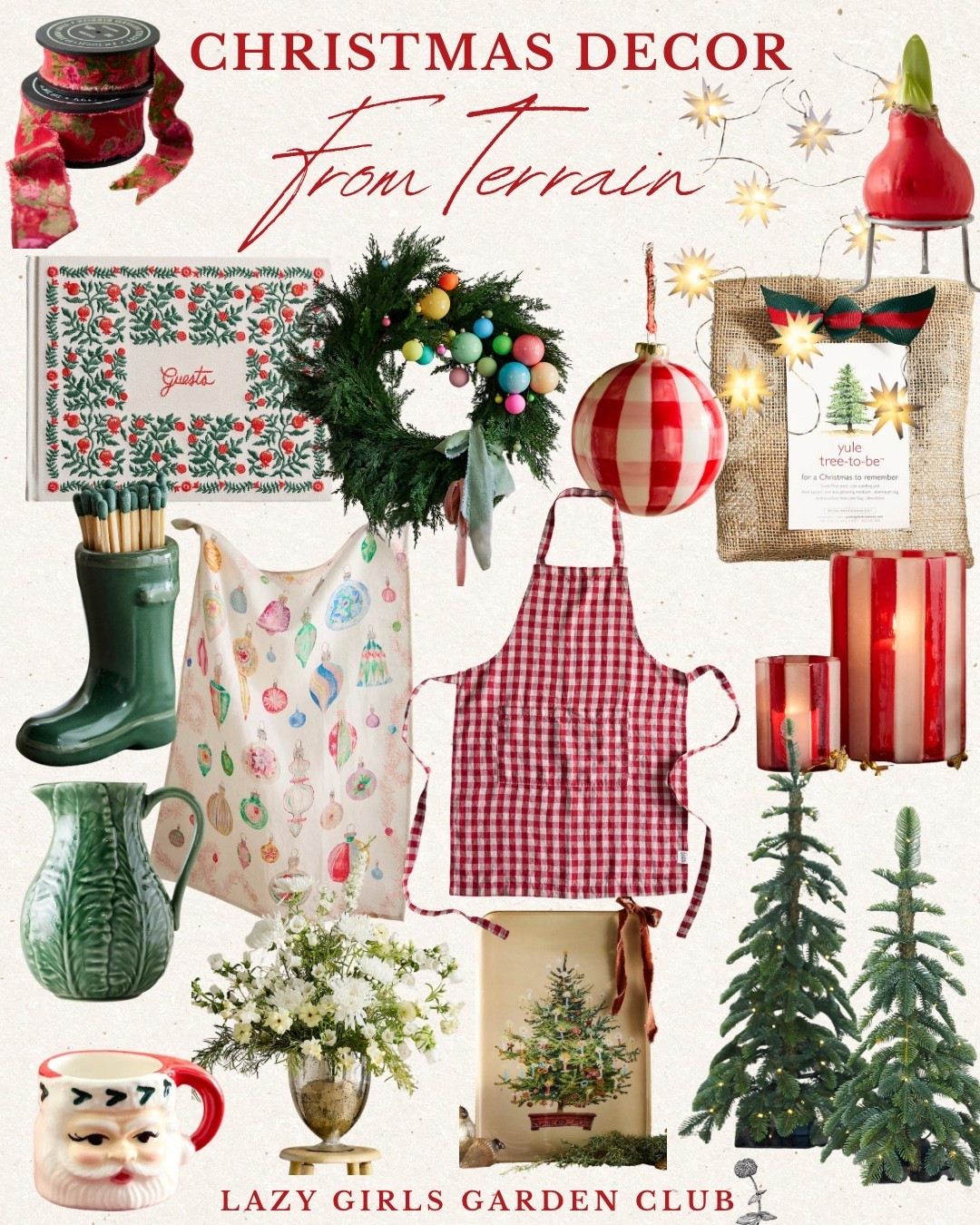 Adorable fun and lazy girl approved garden Christmas decor from Terrain 🪴🎄🌸🎁

#LTKHoliday #LTKSeasonal #LTKHome