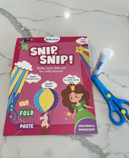 This is a super neat craft project for a toddler. It teaches them how to cut on the dotted lines (with training scissors) and glue paper together with what they cut. Highly recommend for your little. 
#AmazonFind #Toddler #KidsCrafts

#LTKKids #LTKFindsUnder50 #LTKGiftGuide