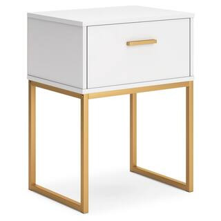 Signature DESIGN BY ASHLEY Socalle White 1 Drawer 20 in. W Nightstand EB1867-291 - The Home Depot | The Home Depot