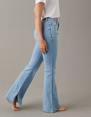 AE Next Level Curvy Super High-Waisted Flare Jean | American Eagle Outfitters (US & CA)