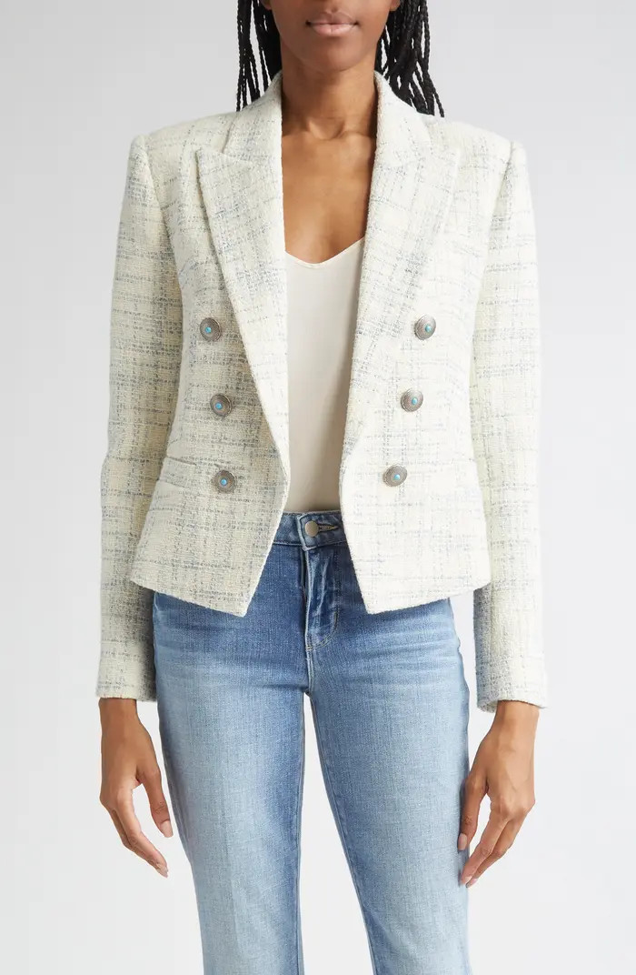 Brooke Double Breasted Tweed Blazer | Nordstrom