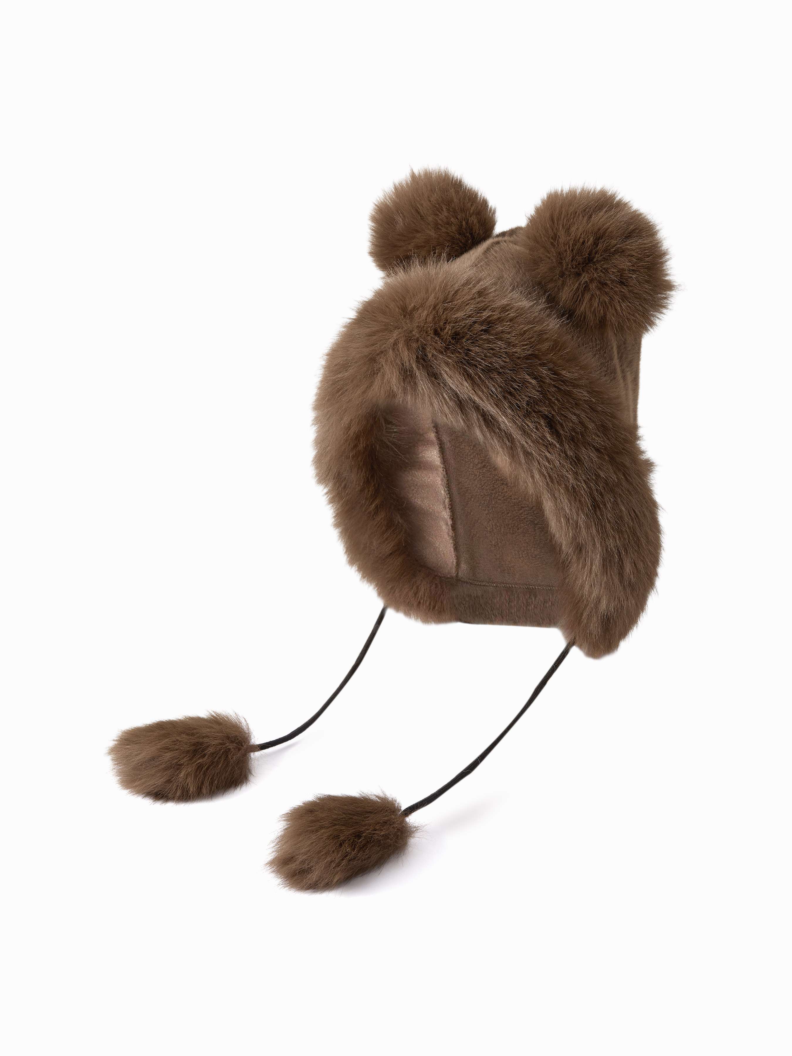 BEAR EAR FUZZY HAT For Daily Casual | Cider