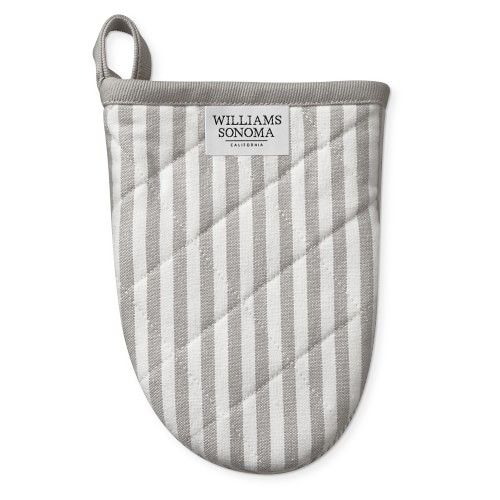 Williams Sonoma Mini Oven Mitt, Drizzle Grey | Williams-Sonoma