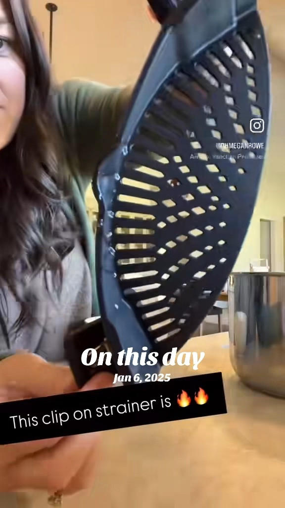 This clip-on strainer is one of those why didn’t I buy this sooner kitchen tools 🙌
No more juggling hot pots and bulky colanders — it clips right on and makes draining pasta, veggies, and ground meat SO easy. A must-have for busy weeknight dinners.

#LTKfoodie #LTKmomlife #LTKHome