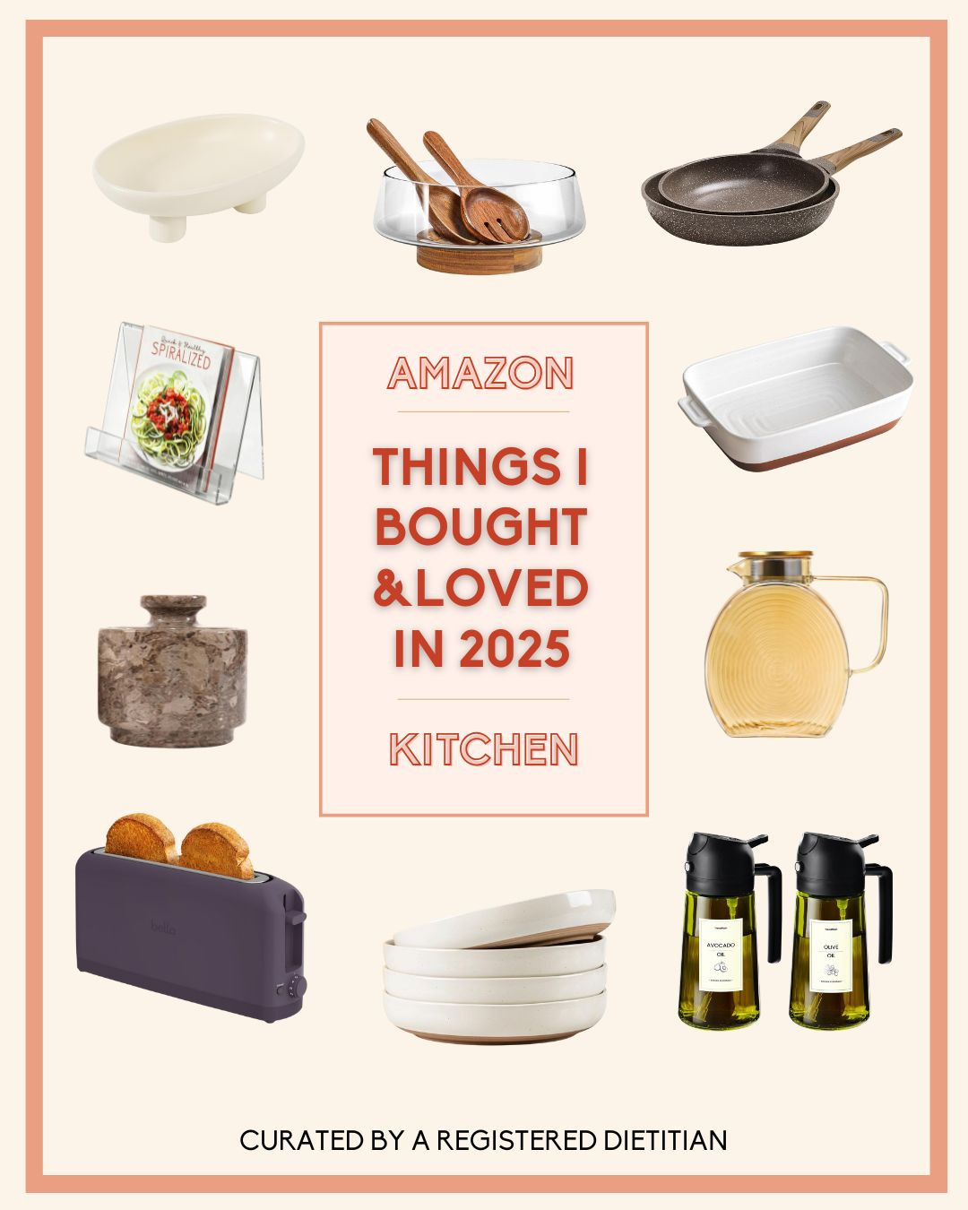 Amazon kitchen finds I bought in 2025.
Serving dishes I use when hosting, nonstick pans I’m really happy with, and a marble salt holder that looks far more expensive than it is. 

 #LTKHome #LTKFindsUnder50