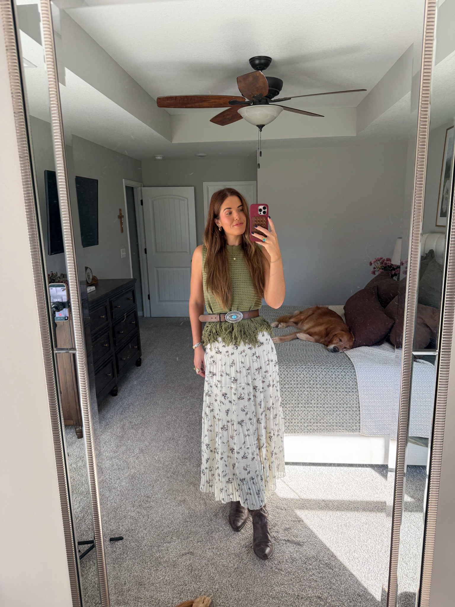 amazon western ootd! wearing a size small. love for family photos