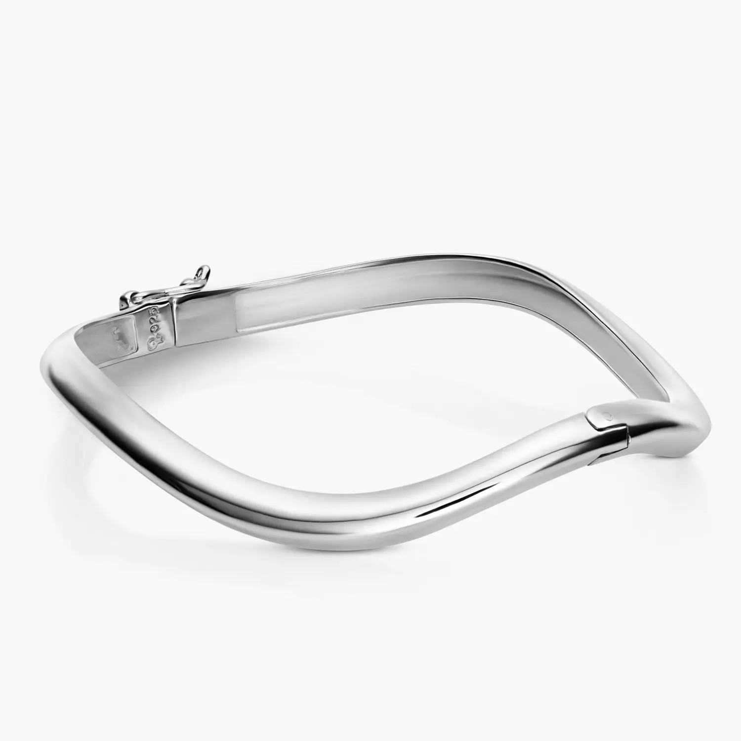 Wavy Cuff Bracelet - Silver | Oak & Luna (US)