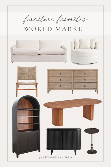 My favorite furniture finds from World Market! So many great options in a wide range of styles and color tones for a spring refresh 

Home finds, furniture favorites, wooden furniture, fluted furniture, sectional faves, accent chair, wooden dresser, arch cabinet, side table, console table, dining table, World Market, neutral home, aesthetic finds, shop the look!

#LTKhome #LTKSeasonal #LTKstyletip