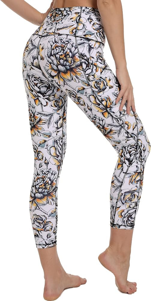 Free Leaper High Waisted Yoga Pants with Pockets for Women Workout Running Seamless Leggings | Amazon (US)