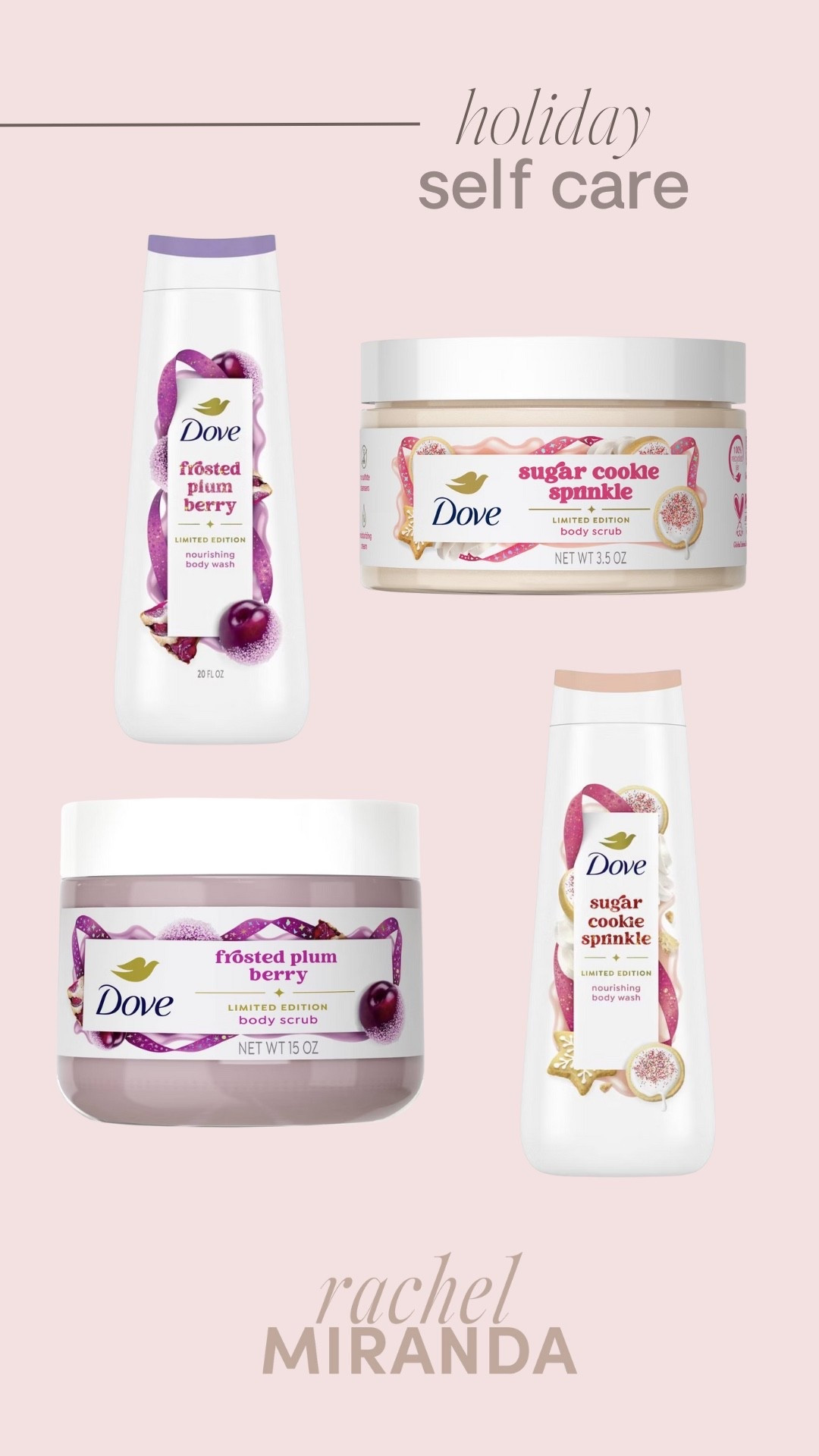 #DovePartner #ad As soon as I found out my favorite Dove body scrubs are available in limited edition holiday fragrances I RAN to Target - well I drove but I even got my hands on the matching body wash! These self care must-haves are perfect for your daily routine and make the perfect holiday gifts!

#Dove #DoveHolidayTreats #TargetPartner #Target @Dove @Target @shop.ltk #liketkit




#LTKBeauty #LTKHoliday #LTKGiftGuide